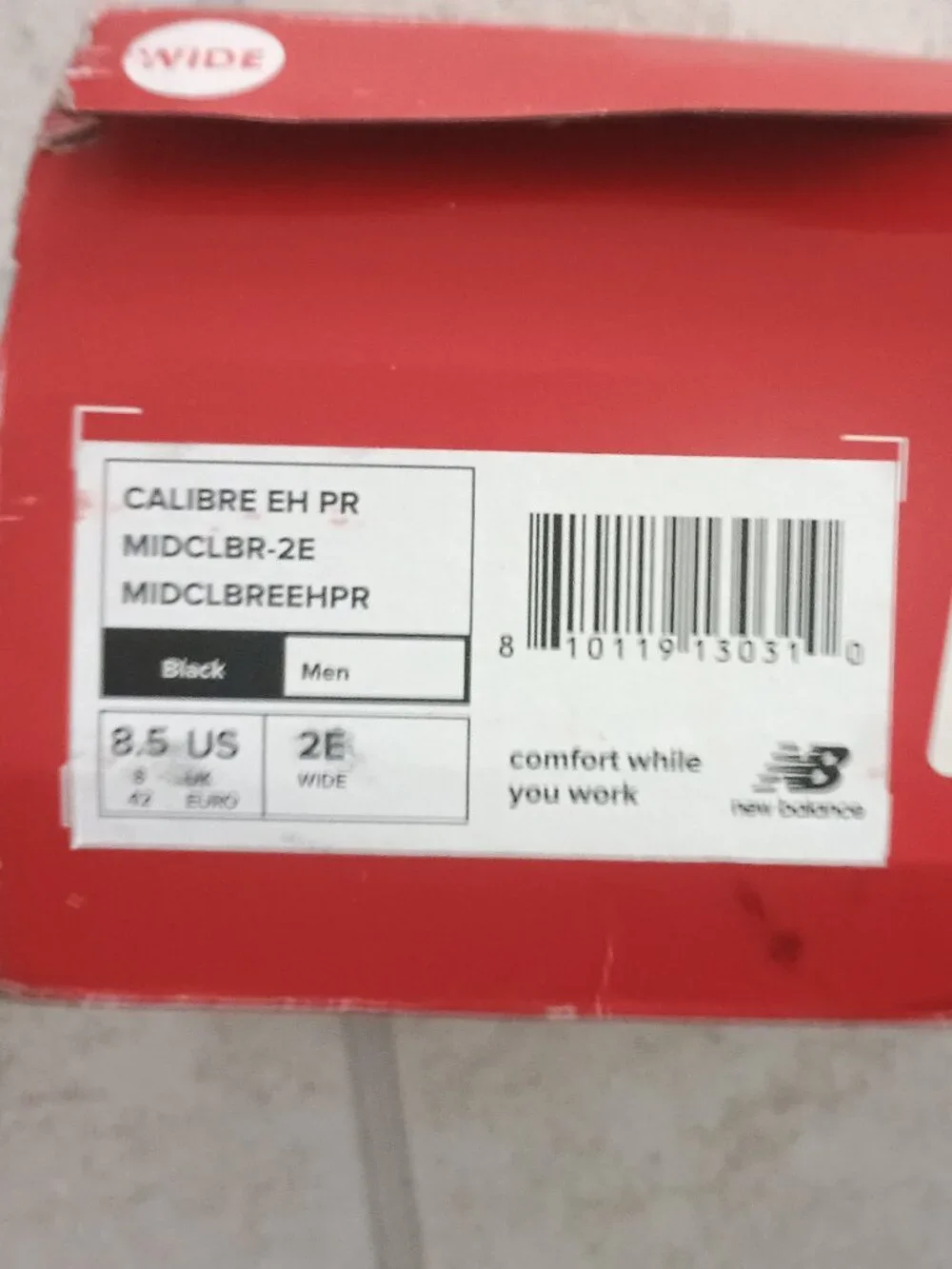 New Balance Calibre Men's Work Boots 8.5EE